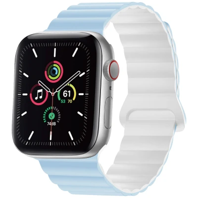 Afbeelding van Apple Watch bandje Siliconen en TPU (zacht) Meerkleurig Geschikt voor Series 1 9 / SE Ultra (2)