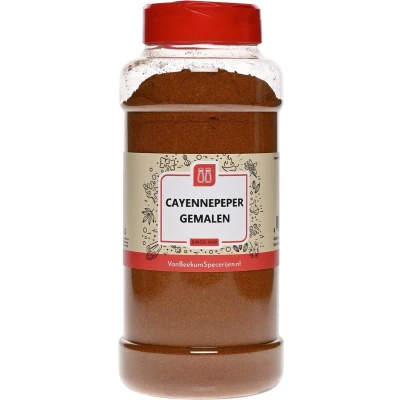 Afbeelding van Van Beekum Specerijen Cayennepeper Gemalen Strooibus 400 gram