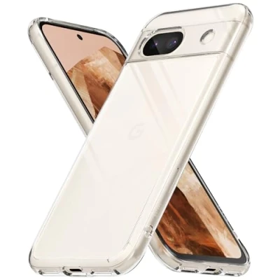 Afbeelding van Ringke Fusion Compatibel met Google Pixel 8a Case, Transparant Schokbestendig Bumper Hoesje Clear