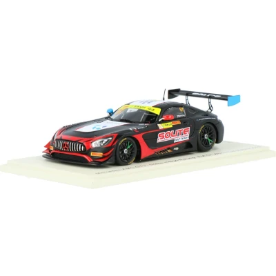 Afbeelding van Mercedes Benz AMG GT3 Spark Modelauto 1:43 2019 Roelof Bruins Solite Indigo Racing SA219 FIA GT