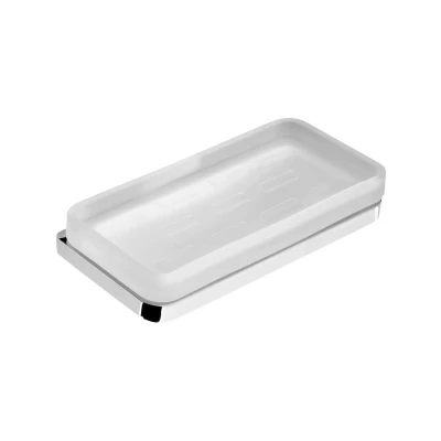Afbeelding van Zeephouder Sapho Olymp Hangend Chroom / Melkglas