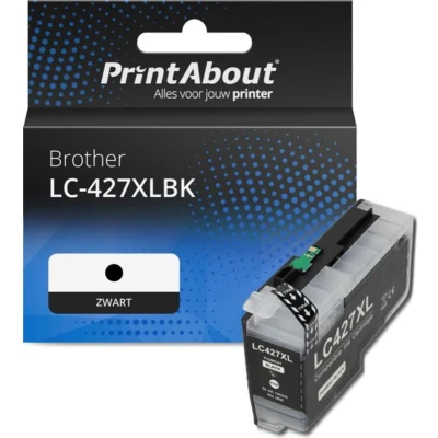 Afbeelding van Huismerk Brother LC 427XLBK Inktcartridge Zwart Hoge capaciteit