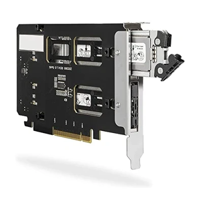 Afbeelding van ICY DOCK ToughArmor MB842MP B PCIe 4.0 Bifurcation Wisselframe Adapterkaart passief gekoeld voor 2X M.2 NVMe SSD&#039;s in x8/x16 Slot