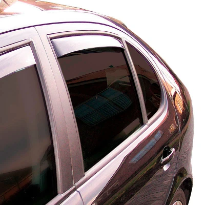 Afbeelding van ClimAir Zijwindschermen Master Dark (achter) passend voor Dacia Duster II 2018