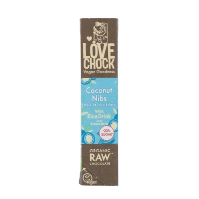 Afbeelding van Lovechock Coconut Nibs Vegan Milk Bio (40gr)