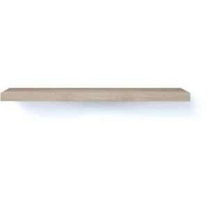Afbeelding van Looox wooden base shelf deco 140 cm old grey onderblad ophanging geborsteld rvs wbonder140rvs