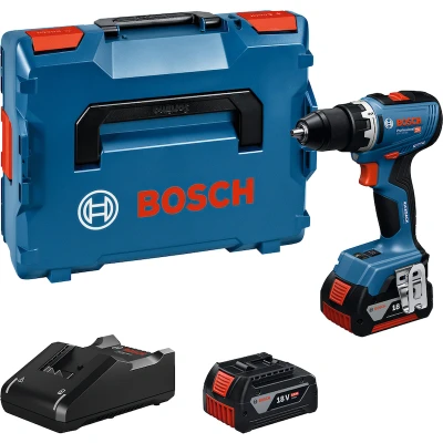Afbeelding van Bosch GSR 18V 65 Li Ion Accu Boor /schroefmachine Set (2x 5.0Ah Accu) In L Boxx 63Nm