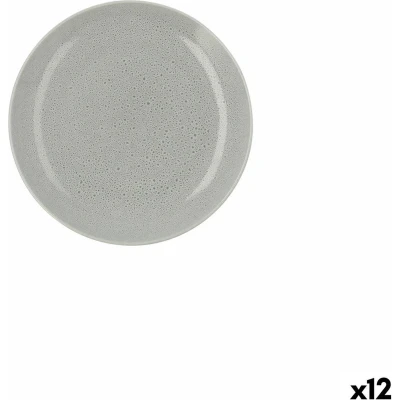 Afbeelding van Eetbord Ariane Porous Groen Keramisch Ø 21 cm (12 Stuks)