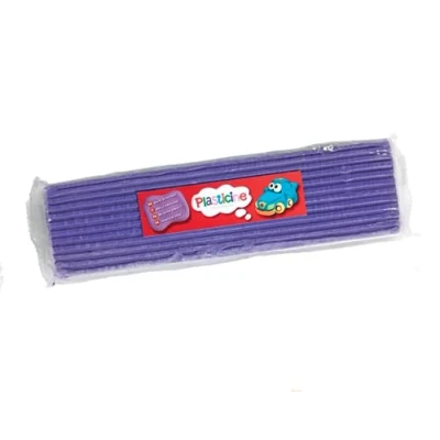 Afbeelding van Plasticine One Colour Slab 400g Violet, modelleerstof voor professionele animatoren en modelbouwers, droogt nooit uit, maakt sculpturen, modellen stop motion animaties