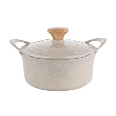 Afbeelding van FLORINA Aluminium Pan OSLO (4,3 l) I 24 cm Diameter Keramische Antiaanbaklaag Ergonomisch Softgrip Handvat Hittebestendig Geschikt voor Inductie , Gas en Elektrische Kookplaten