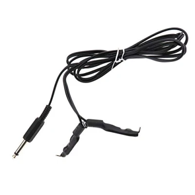 Afbeelding van Create idea Tattoo RCA Clip Code Flexibele Machine Power Haak Lijn Kabel Draad Adapter met Standaard 1/4 &quot;Phono plug