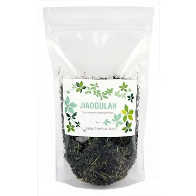Afbeelding van Jiaogulan thee, gynostemma jiaogulaanblad, kruid, kruidenthee, pentaphyllum 400 g