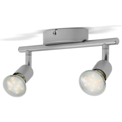 Afbeelding van B.K.Licht Plafondspots met 2 lichtpunten GU10 fitting opbouwspots incl. 2x 3.000K 250Lm
