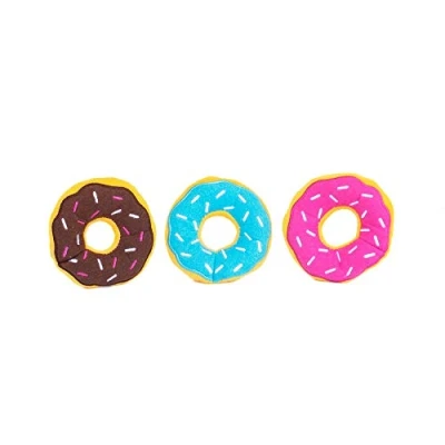 Afbeelding van ZippyPaws ZP896 Miniz 3 Pack Donutz Piepen Speelgoed