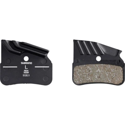 Afbeelding van Shimano Schijfremblokset N03A Resin met koelvinnen