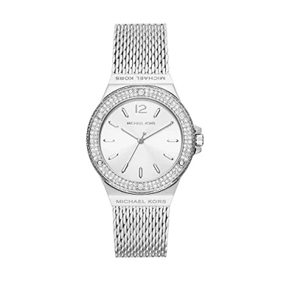 Afbeelding van Michael Kors MK7337 Horloge Lennox Mesh staal zilverkleurig 37 mm