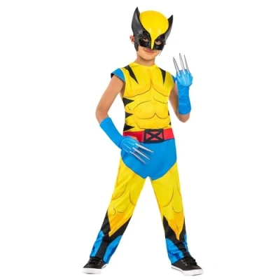 Afbeelding van Rubies Officiële Marvel Wolverine kinderkostuum, maat 7 8