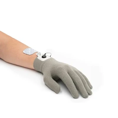 Afbeelding van TENS EMS elektroden handschoen voor stimulatie, textielelektrode, universele maat