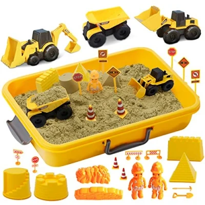 Afbeelding van SOGUYI Magic Sand voor kinderen, speelzand met 900 g sensorisch speelgoed peuters van 3, 4 en 5 jaar