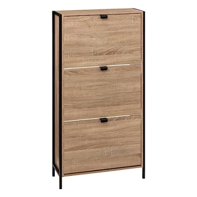 Afbeelding van 5Five Aliaj Schoenenkast 3 lades 63x24x122cm Beige