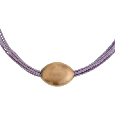 Afbeelding van Behave Paarse ketting met rosé kleur hanger