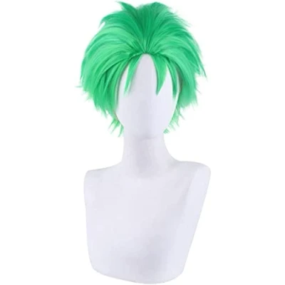 Afbeelding van 30cm Anime One Piece Cosplay Roronoa Zoro Pruik Rollenspel Pruiken Halloween Korte Groene Kleur Haar