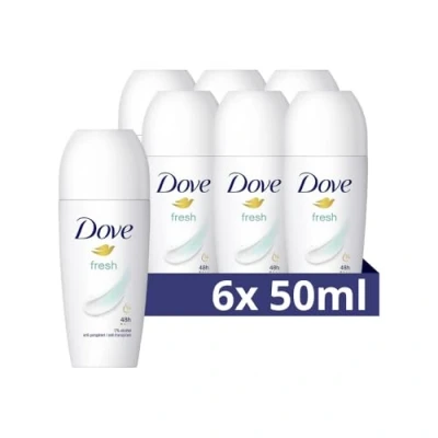 Afbeelding van 6x Dove Deodorant Roll on/Anti transpirant Fresh 50ml
