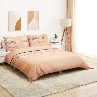 Afbeelding van Dekbedovertrekset 155x220 cm katoen roze