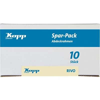 Afbeelding van Kopp Profi Pack:10 afdekramen voor verticale en horizontale montage,1 voudig, Rivo antraciet, 404515058