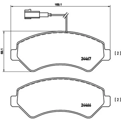 Afbeelding van Brembo Remblokset P 23 136