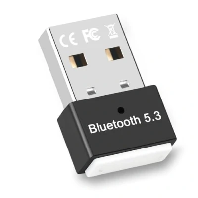 Afbeelding van Dongle Bluetooth 5.3 adapter, stick, USB voor pc, compatibel met Windows 11/10/8.1/7, ondersteunt hoofdtelefoon, muis, controller, toetsenbord, printer, smartphone, tablet (zwart)
