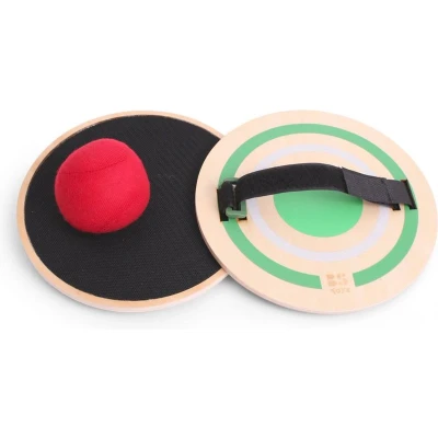 Afbeelding van BS Toys Vang spel Houten speelgoed Sport Werpspel met klittenband