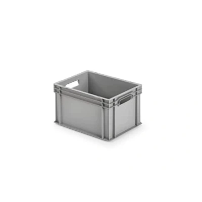 Afbeelding van ALUTEC Gesloten kunststof bak (inhoud 23 liter, buitenafmetingen (BxLxH) 400 x 300 235 mm, stapelbaar, voedselveilig, hittebestendig en koudebestendig van 40C tot +80C, opslagcontainer) 75040