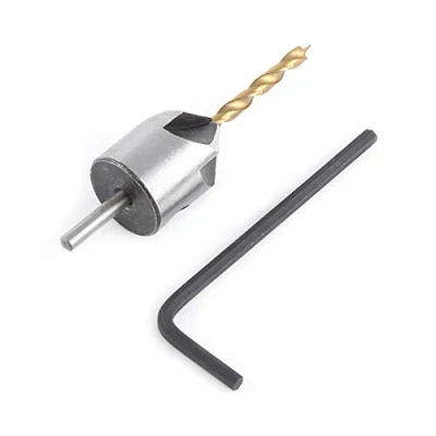 Afbeelding van Houtbewerking Verzinkboor Spiraalboren Set, Timmerwerk Ruimer Saai Gereedschap Ronde Schacht Met Inbussleutel(3mm)