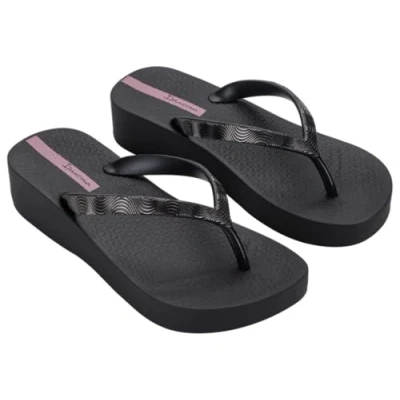 Afbeelding van Ipanema Mesh X Plat Fem Teenslippers voor dames, Zwart, 35/36 EU