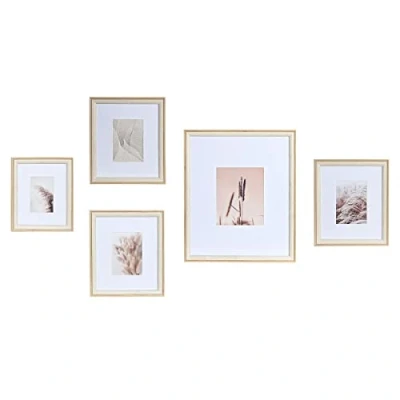 Afbeelding van Muurfotlijst DKD Home Decor Kristal Natuurlijk Wit Hout MDF Boho (32,5 x 1,5 45 cm)