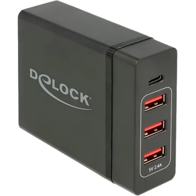 Afbeelding van Delock USB Charger 1 x Type C™ PD + 3 A 60 W 12