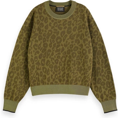 Afbeelding van Scotch &amp; Soda JACQUARD RELAXED PULLOVER Dames Trui Maat M