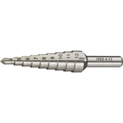 Afbeelding van Vigor V2394 HSS Getrapte boor 4 12 mm Gezamenlijke lengte 65 Cilinderschacht 1 stuk(s)