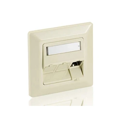 Afbeelding van Equip RJ45 frameset 3xRJ45 poorten inbouw parelwit polybag