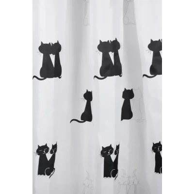 Afbeelding van Differnz Cats douchegordijn 180x200cm