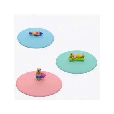Afbeelding van Lurch 210845 Mijn deksel Beach Boys Matze matras, glazen afdekking gemaakt van BPA vrij premium platina silicone, Ø 10,5 cm