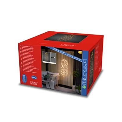 Afbeelding van KONSTSMIDE Led lichtgordijn Kerstversiering buiten