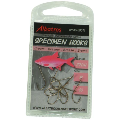 Afbeelding van Albatros Haak Specimen Brasem 270h 10 stuks Enkele 12 Witvis
