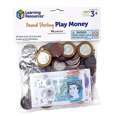 Afbeelding van Learning Resources Pond Sterling Toneelstuk Geld 96 Stuks Set