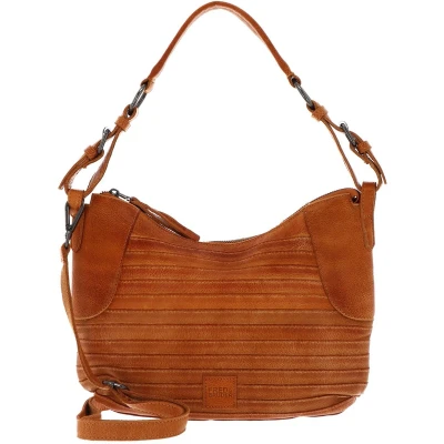 Afbeelding van FREDsBRUDER Leren Schoudertas Fectors Midi Hobo Bag Melon Oranje