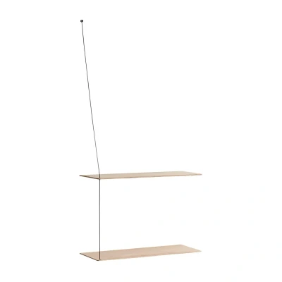 Afbeelding van Woud Stedge plank 60 cm Witgepigmenteerd eikenhout