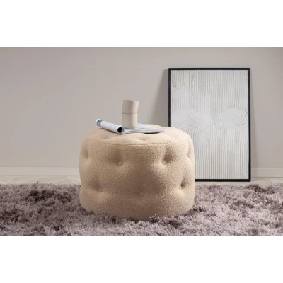 Afbeelding van Svea Juno hocker Teddy beige