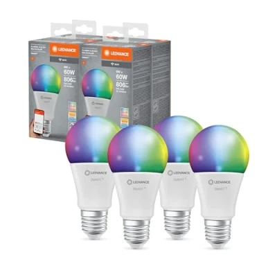 Afbeelding van Ledvance SMART+ WIFI LED lamp, witte matte look, 9W, 806lm, Pakje van 4