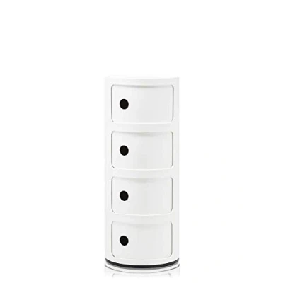 Afbeelding van Kartell Componibili kast rond extra large (4 comp.) Wit